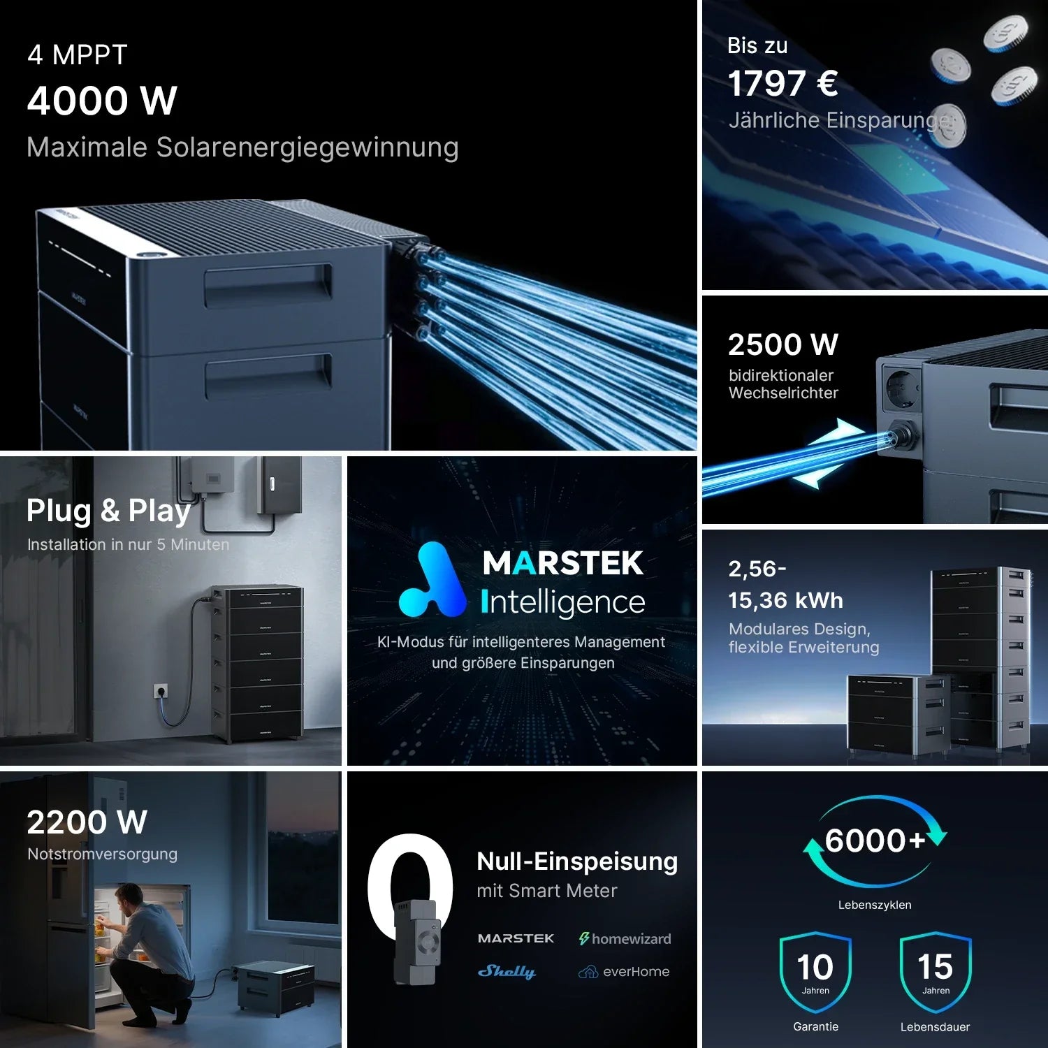 MARSTEK Venus D All-in-One Plug-in Batterie