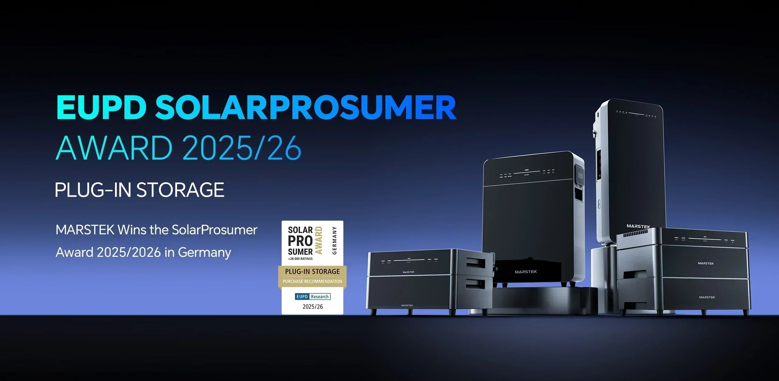 MARSTEK erhält SolarProsumer Award 20252026 für innovative Plug-in Batteriespeicher