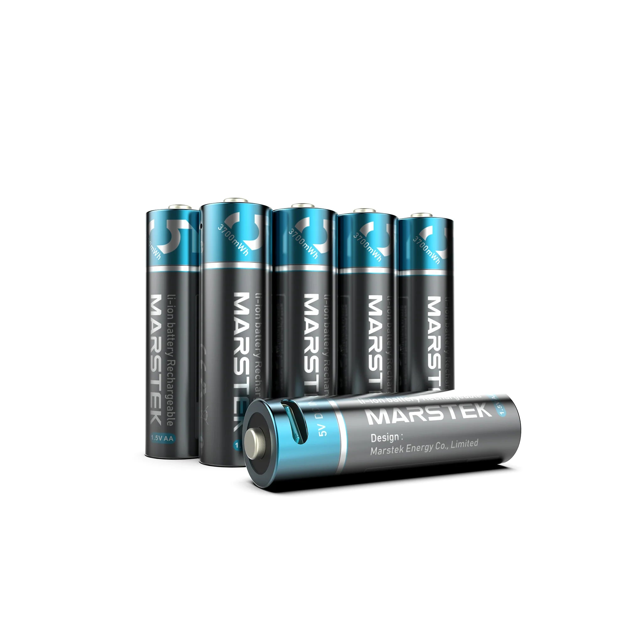 MARSTEK wiederaufladbarer Li-Ion-Akku mit USB-C-Anschluss