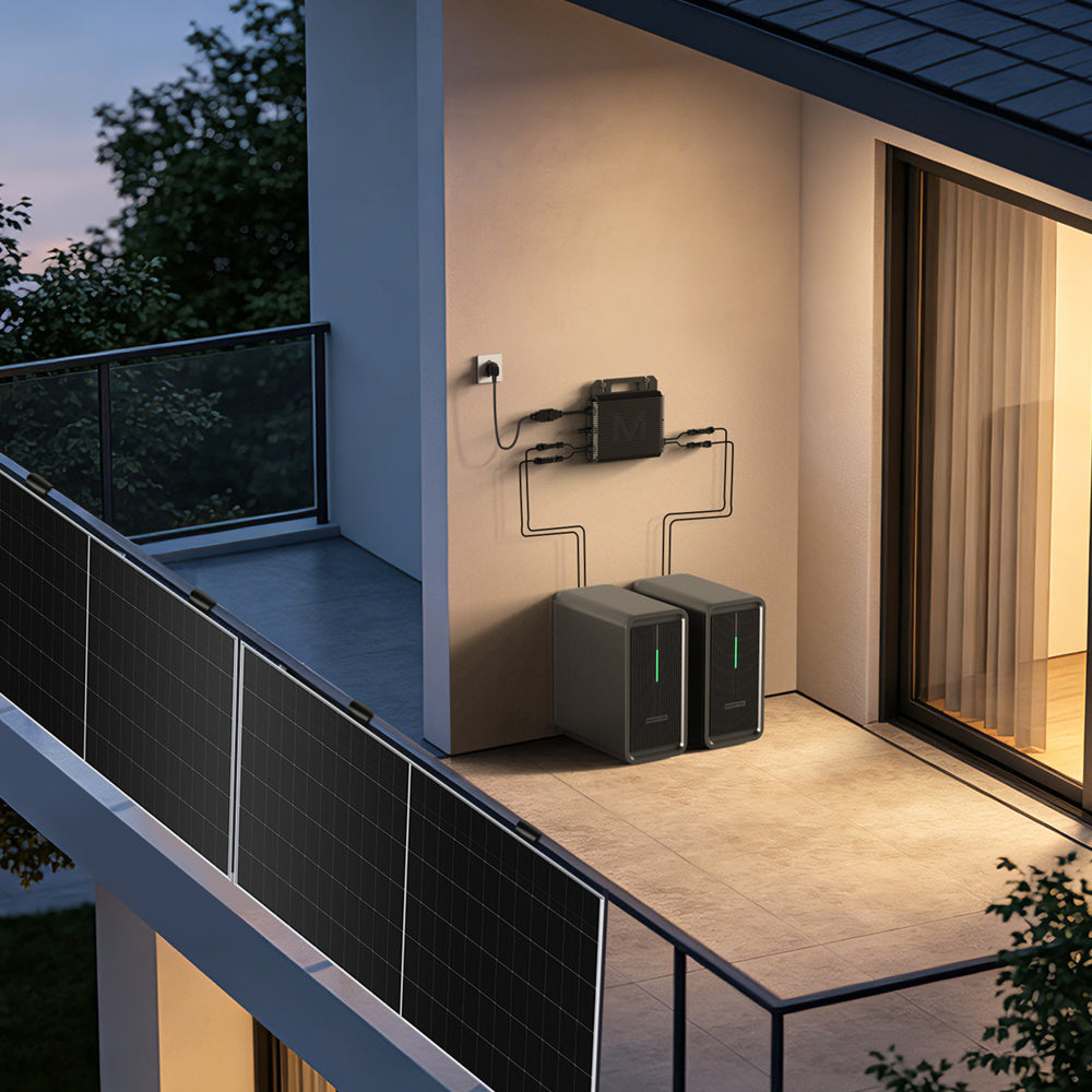 2x B2500-D Balkonkraftwerk mit Speicher + CT002 Smart Meter